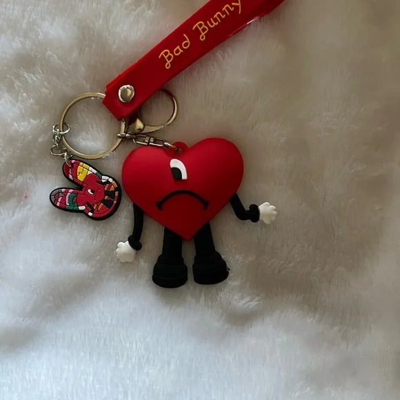 3pc Cartoon Bad Bunny Keychain - Picture 5 of 11